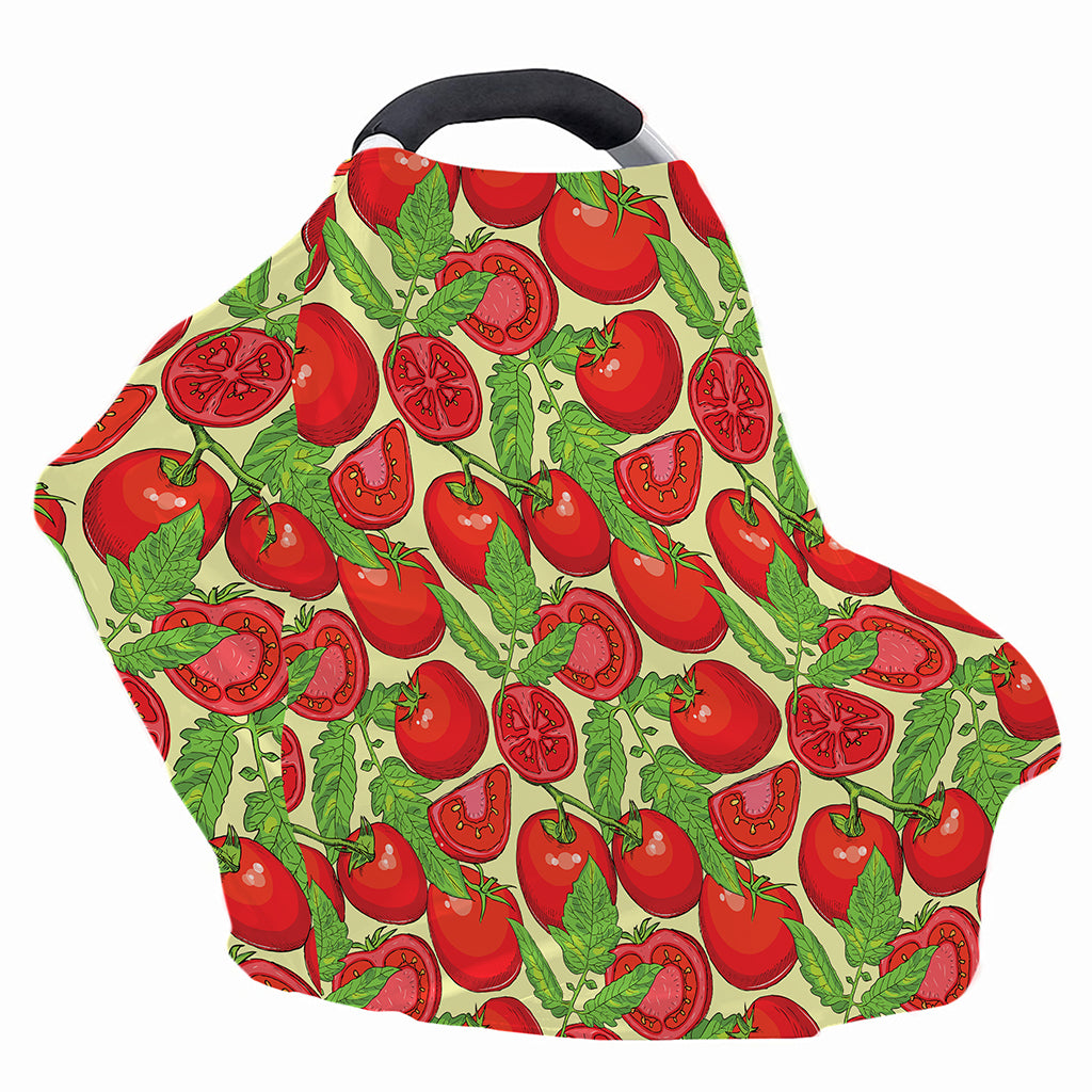 Hand Drawn Tomato Pattern Print Baby Seat Cover