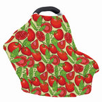 Hand Drawn Tomato Pattern Print Baby Seat Cover