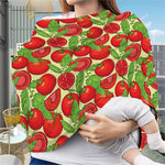 Hand Drawn Tomato Pattern Print Baby Seat Cover