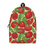Hand Drawn Tomato Pattern Print Backpack