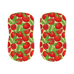 Hand Drawn Tomato Pattern Print Bar Stool Covers