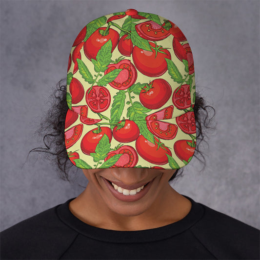 Hand Drawn Tomato Pattern Print Baseball Cap