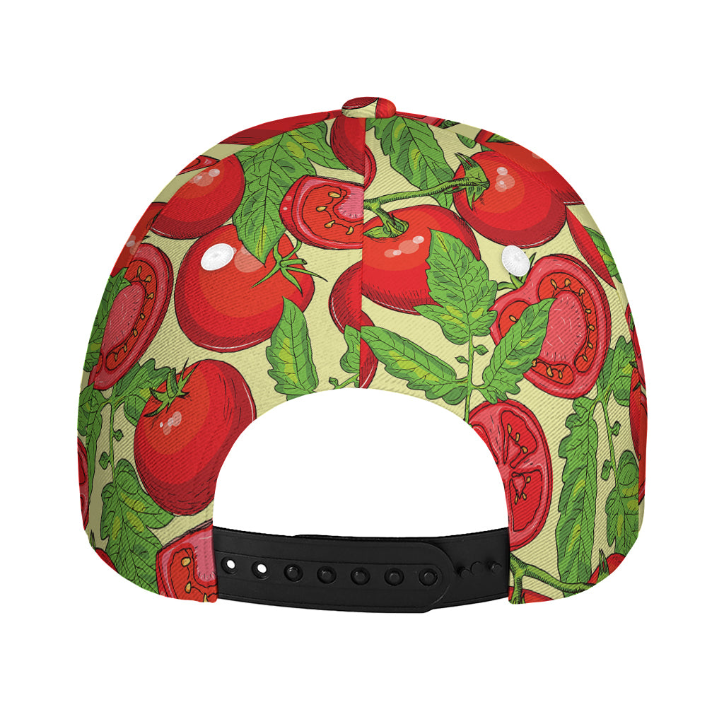 Hand Drawn Tomato Pattern Print Baseball Cap