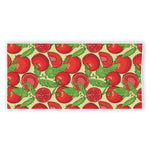 Hand Drawn Tomato Pattern Print Beach Towel