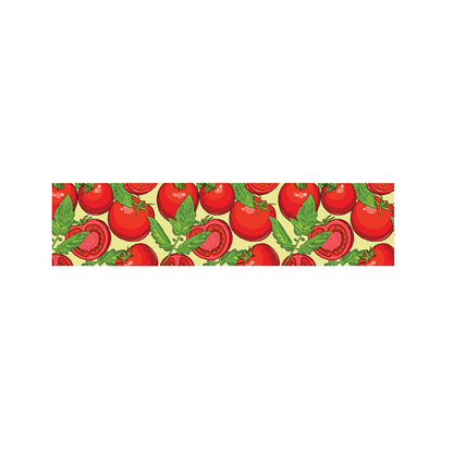 Hand Drawn Tomato Pattern Print Bed Runner