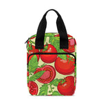 Hand Drawn Tomato Pattern Print Bible Tote Bag