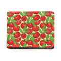 Hand Drawn Tomato Pattern Print Bifold Wallet