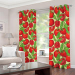 Hand Drawn Tomato Pattern Print Blackout Grommet Curtains