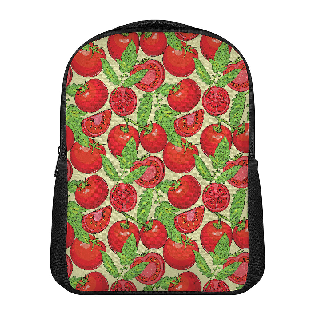 Hand Drawn Tomato Pattern Print Casual Backpack
