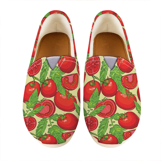 Hand Drawn Tomato Pattern Print Casual Shoes