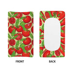 Hand Drawn Tomato Pattern Print Changing Pad Cover