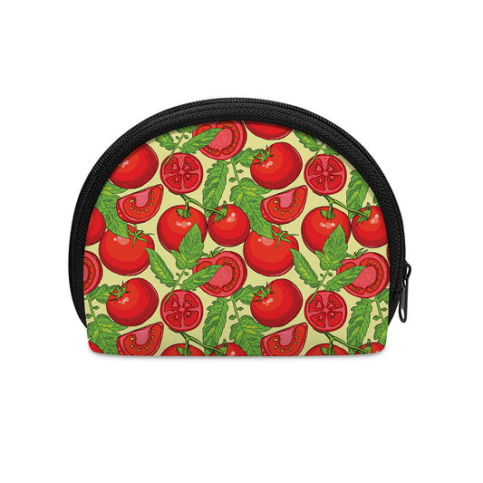 Hand Drawn Tomato Pattern Print Coin Purse