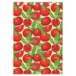 Hand Drawn Tomato Pattern Print Curtain