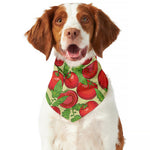 Hand Drawn Tomato Pattern Print Dog Bandana