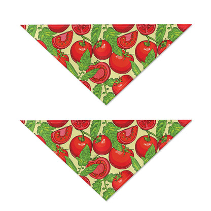 Hand Drawn Tomato Pattern Print Dog Bandana