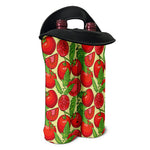 Hand Drawn Tomato Pattern Print Double Neoprene Wine Tote
