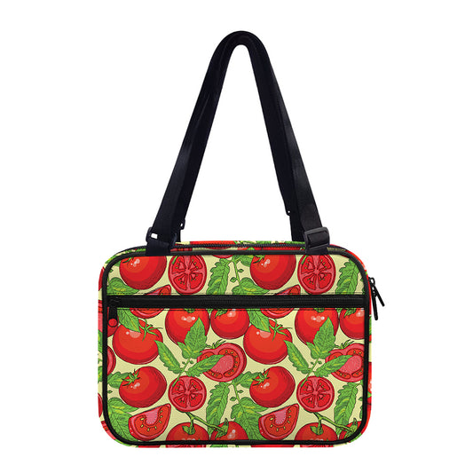 Hand Drawn Tomato Pattern Print Double Strap Bible Bag