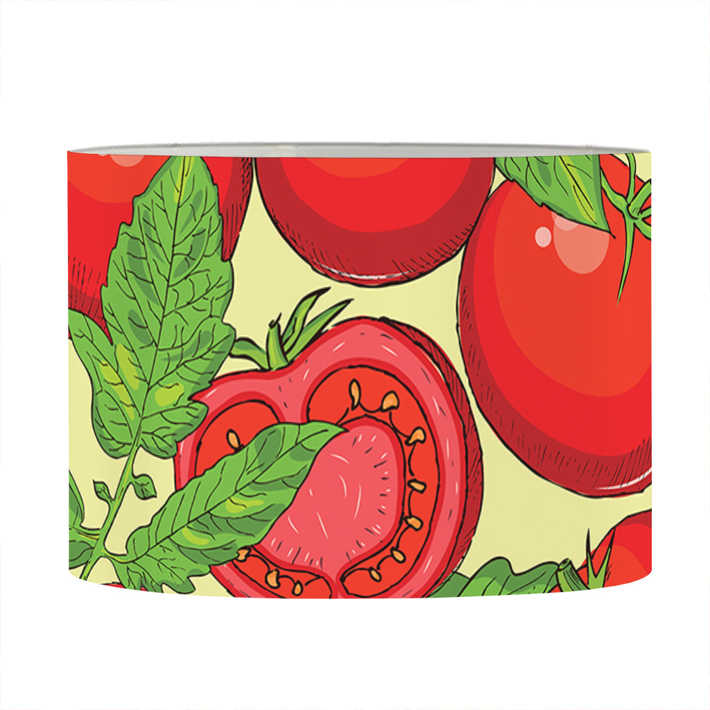 Hand Drawn Tomato Pattern Print Drum Lamp Shade