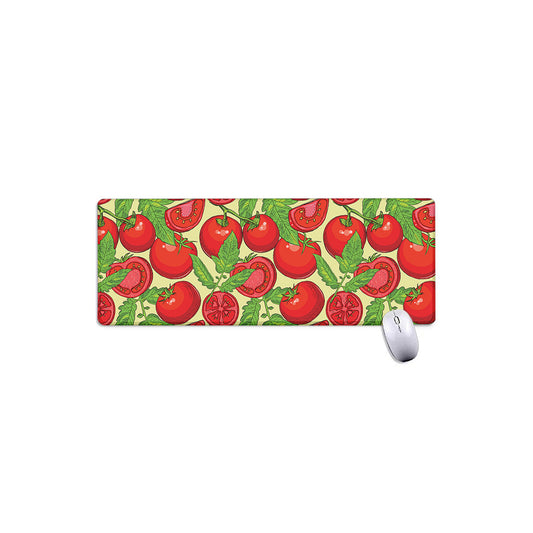 Hand Drawn Tomato Pattern Print Extended Mouse Pad