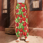 Hand Drawn Tomato Pattern Print Harem Pants