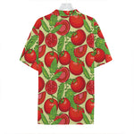 Hand Drawn Tomato Pattern Print Hawaiian Shirt