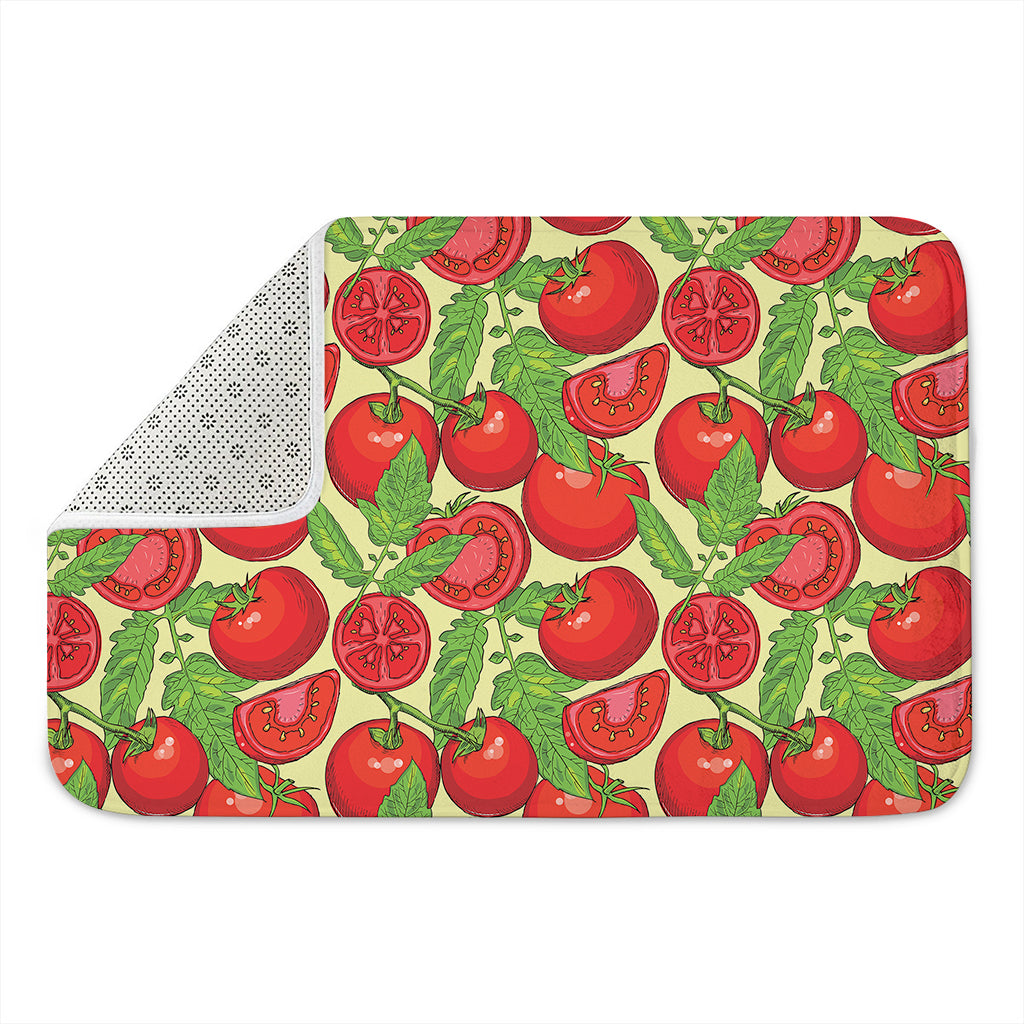 Hand Drawn Tomato Pattern Print Indoor Door Mat