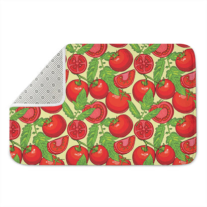 Hand Drawn Tomato Pattern Print Indoor Door Mat
