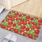 Hand Drawn Tomato Pattern Print Indoor Door Mat