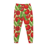 Hand Drawn Tomato Pattern Print Jogger Pants