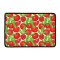Hand Drawn Tomato Pattern Print Kitchen Mat