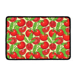 Hand Drawn Tomato Pattern Print Kitchen Mat