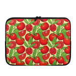Hand Drawn Tomato Pattern Print Laptop Sleeve