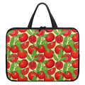 Hand Drawn Tomato Pattern Print Laptop Sleeve With Handle