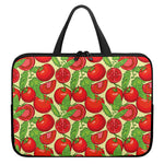 Hand Drawn Tomato Pattern Print Laptop Sleeve With Handle