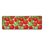 Hand Drawn Tomato Pattern Print Long Kitchen Mat