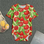 Hand Drawn Tomato Pattern Print Men's Bodysuit