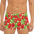 Hand Drawn Tomato Pattern Print Men's Short Boxer Briefs