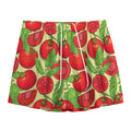 Hand Drawn Tomato Pattern Print Mesh Shorts