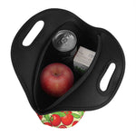 Hand Drawn Tomato Pattern Print Neoprene Lunch Bag