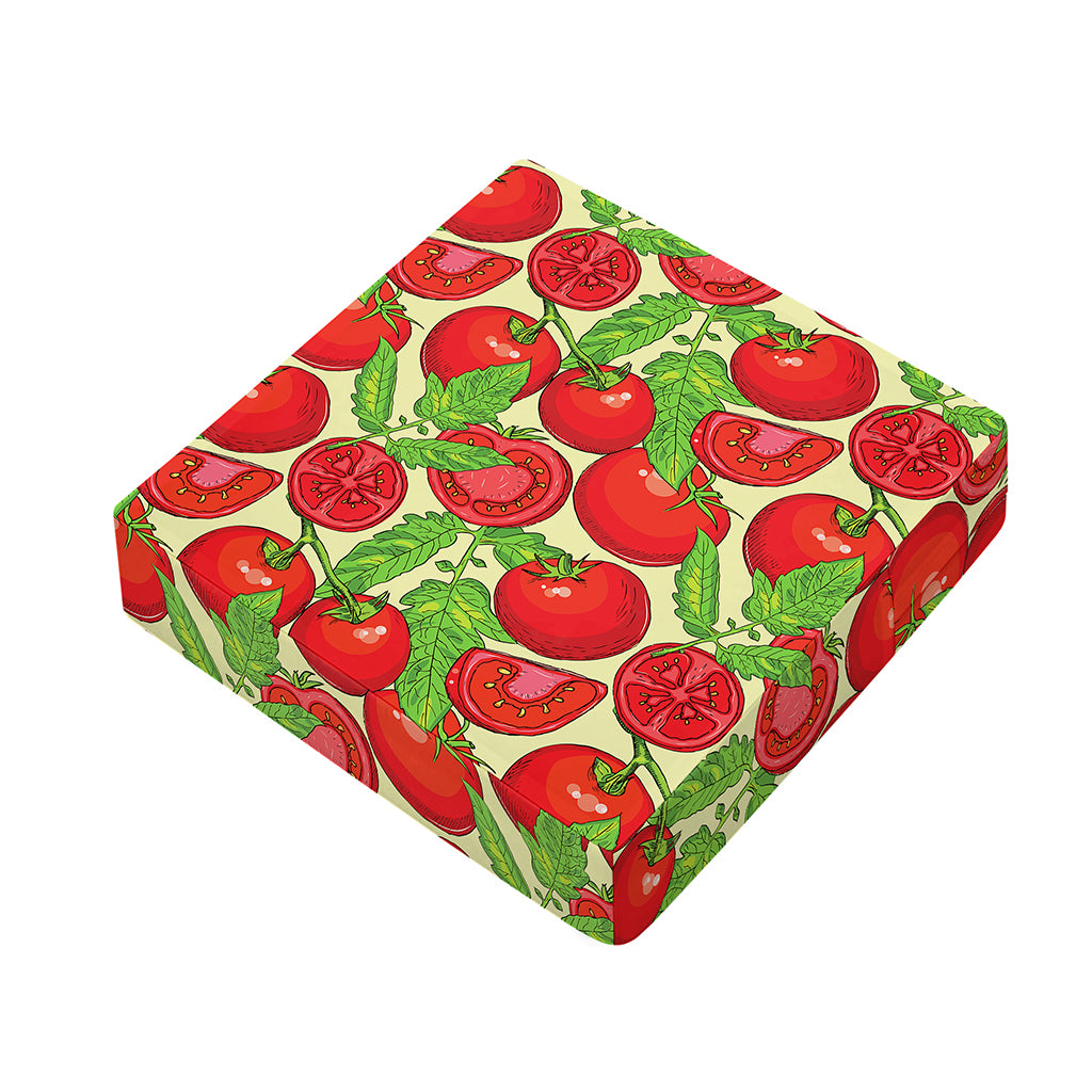 Hand Drawn Tomato Pattern Print Outdoor Seat Cushion Cover