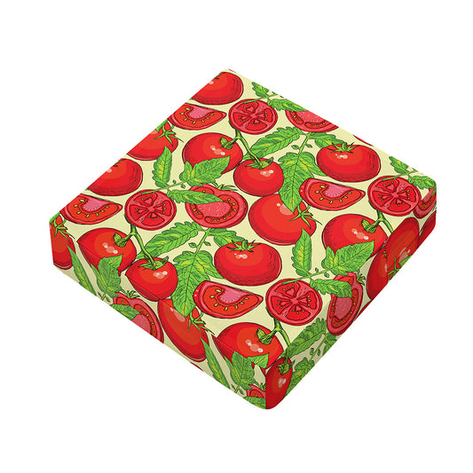 Hand Drawn Tomato Pattern Print Outdoor Seat Cushion Cover