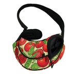 Hand Drawn Tomato Pattern Print Pet Sling Carrier