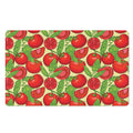 Hand Drawn Tomato Pattern Print Polyester Doormat