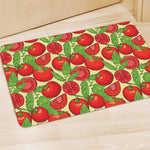 Hand Drawn Tomato Pattern Print Polyester Doormat
