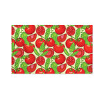 Hand Drawn Tomato Pattern Print Polyester Flag