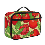 Hand Drawn Tomato Pattern Print Portable Lunch Bag