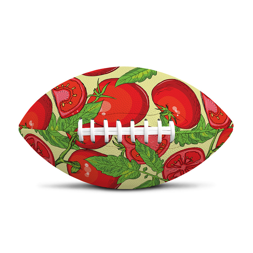 Hand Drawn Tomato Pattern Print Rugby Ball