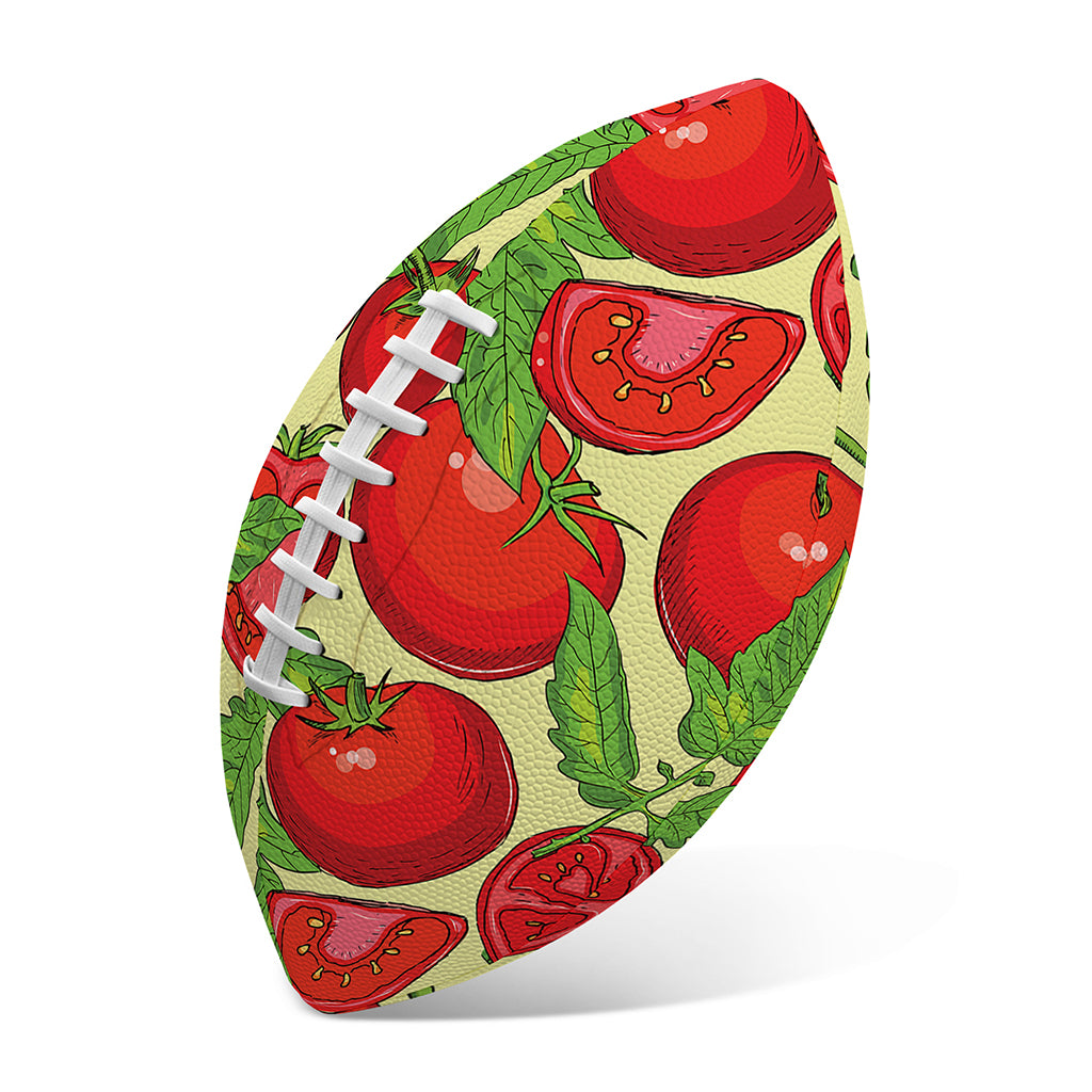Hand Drawn Tomato Pattern Print Rugby Ball