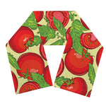 Hand Drawn Tomato Pattern Print Scarf