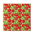 Hand Drawn Tomato Pattern Print Silk Bandana